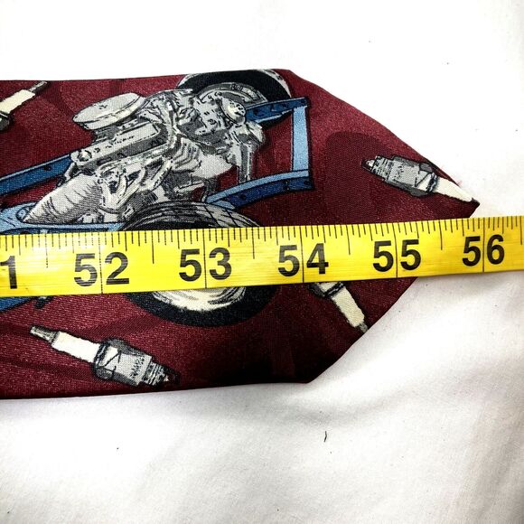 Home Improvement TV Tie Car Frame Mechanic Spark Plug Tire Racing Engine Red USA - Picture 8 of 10